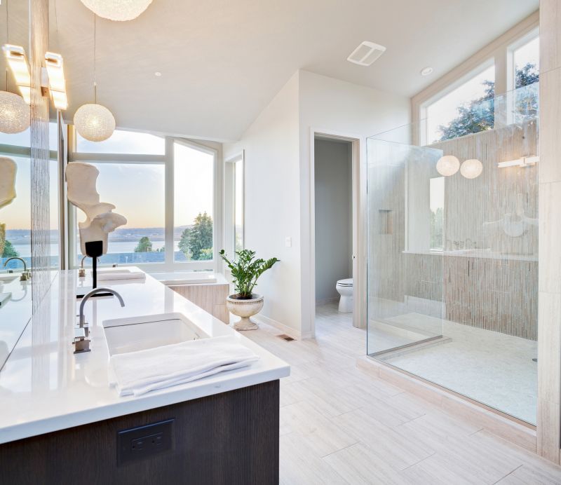Wide View of Renovated Bathroom